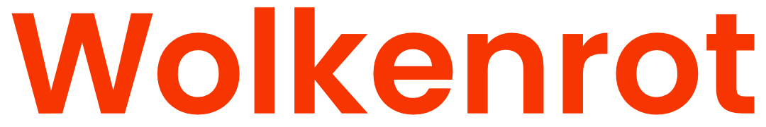 Wolkenrot Schriftzug Logo